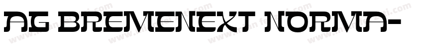 AG BremenExt Norma字体转换